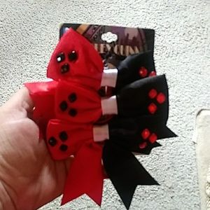 NWT Harley Quinn hair accessories